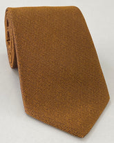 Dark Mandarin Mulberrywood Weave Silk Tie MWT-9
